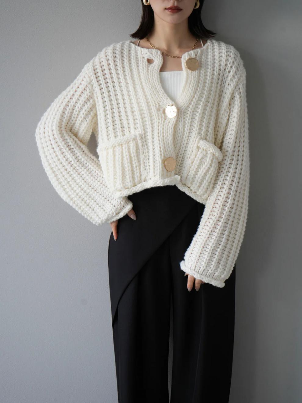 【outer】ニットカーデ　M27613