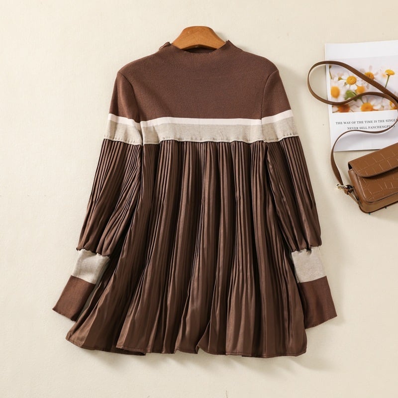 【tops】ドッキングニットトップス　M28451