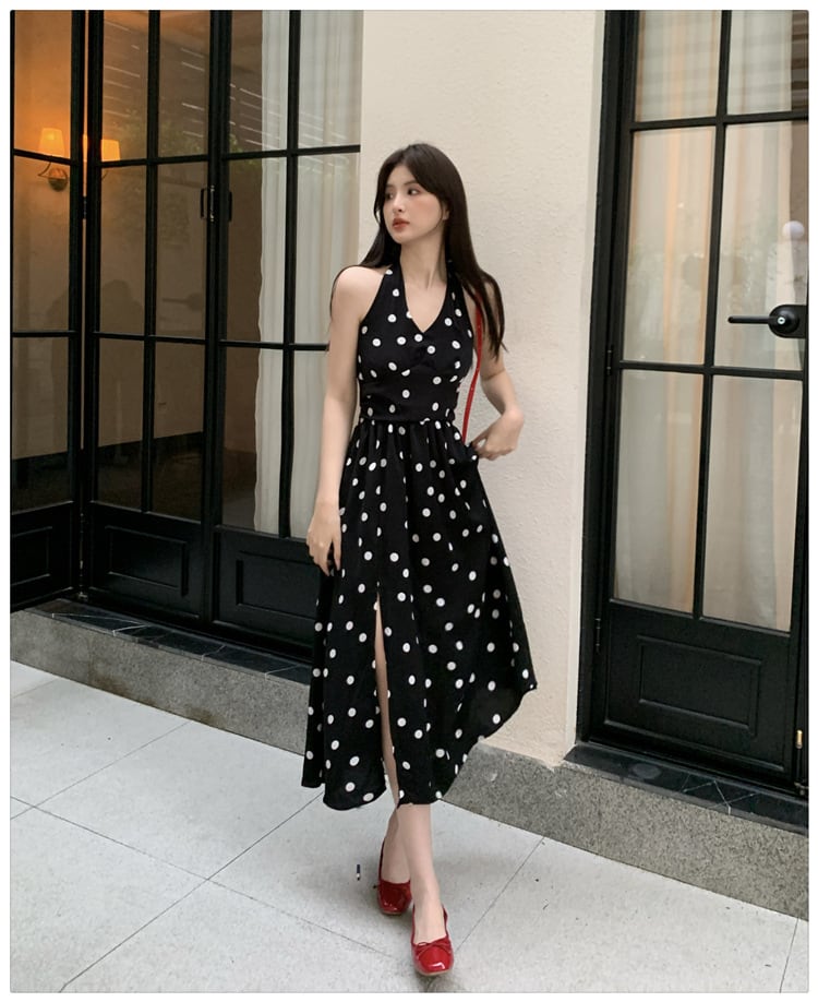 【dress】ドット柄ワンピース　M23911