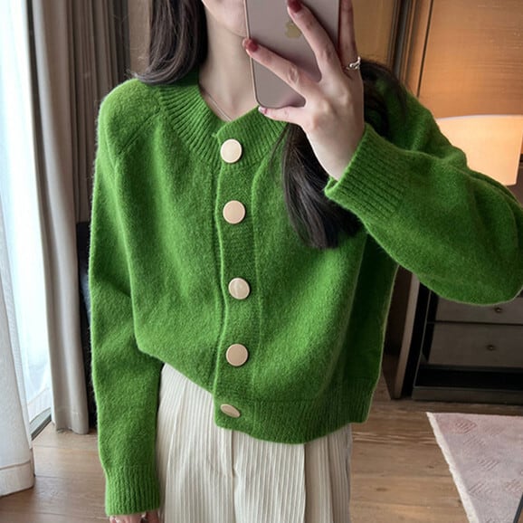 【outer】ニットカーデ　M25678