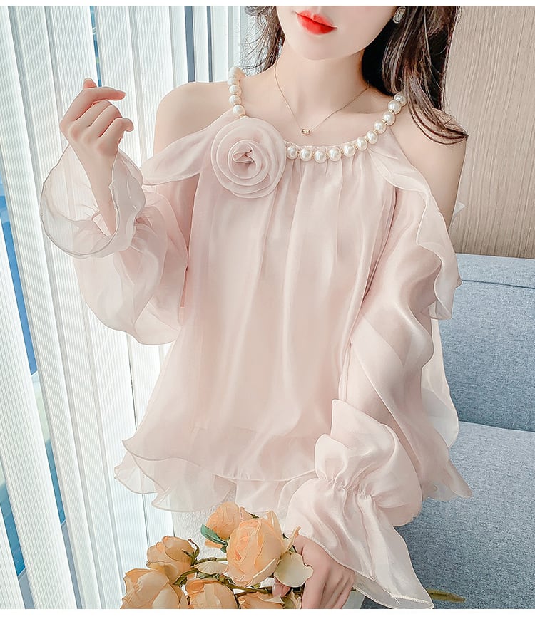 【tops】オフショルダーブラウス　M29371