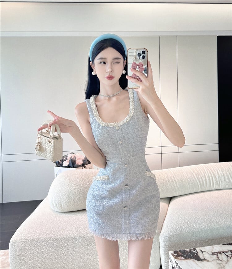 【dress】パールデートワンピース　M25199