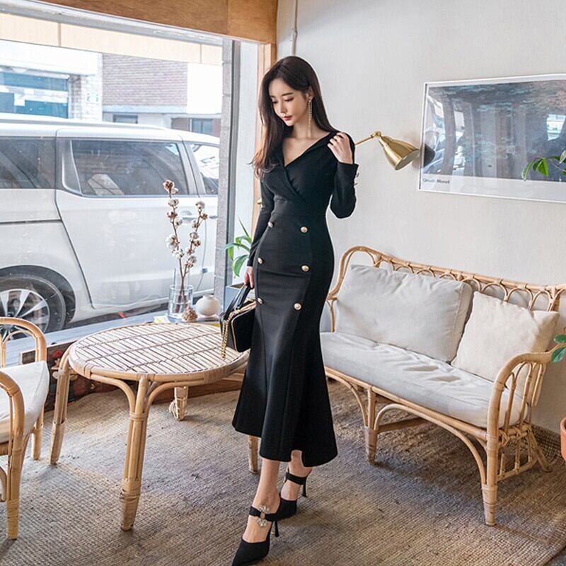 【dress】マーメイドワンピース　M18983