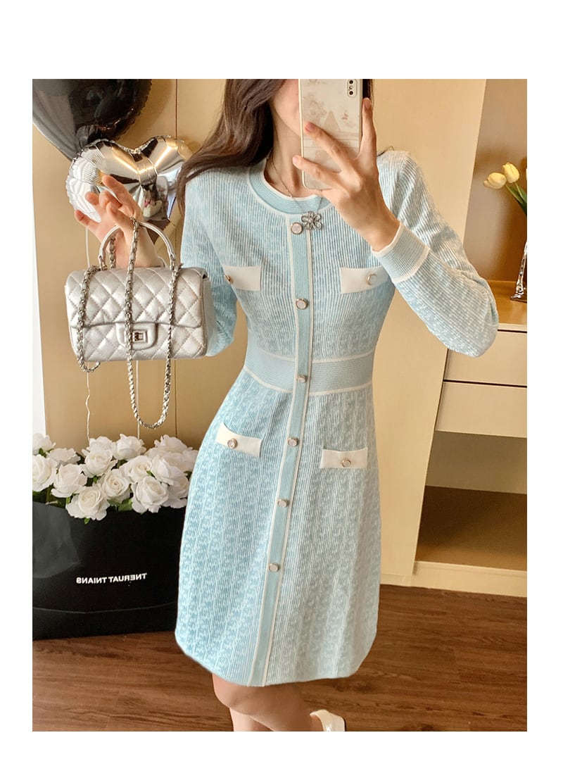 【dress】ニットワンピース　M28393