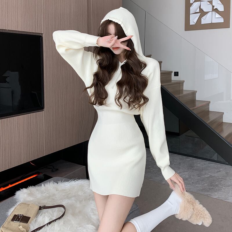 【dress】フード付きワンピース　M19004