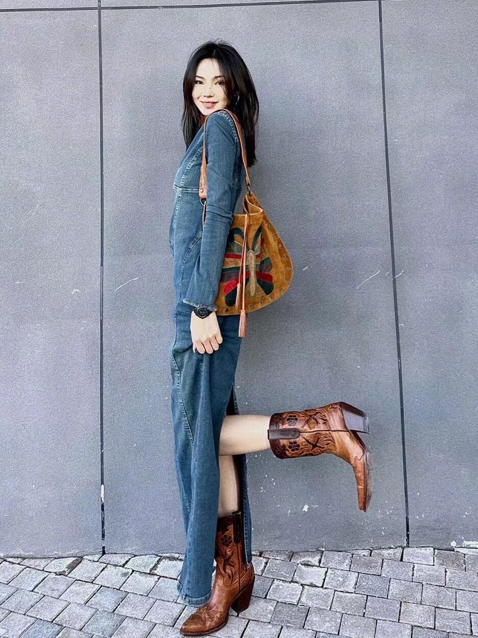 【dress】ロングデニムワンピース　N2991