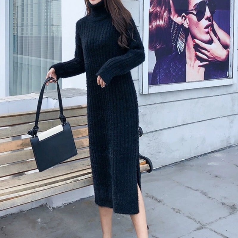 【dress】ニットワンピース　M25639