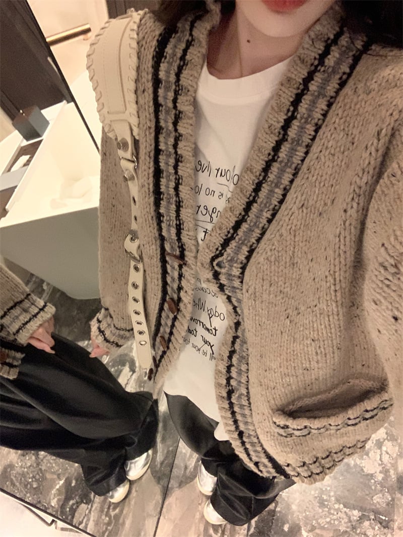 【outer】ニットカーデ　M28122