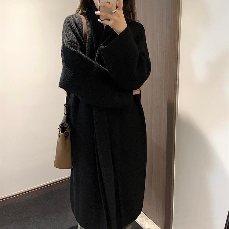 【outer】ロング丈ニットカーデ　M19009