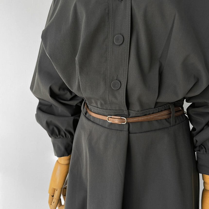 【dress】OL、通勤ワンピースベルト付き　M29620