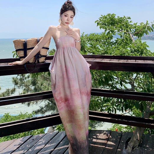【dress】プリントワンピース　M25187
