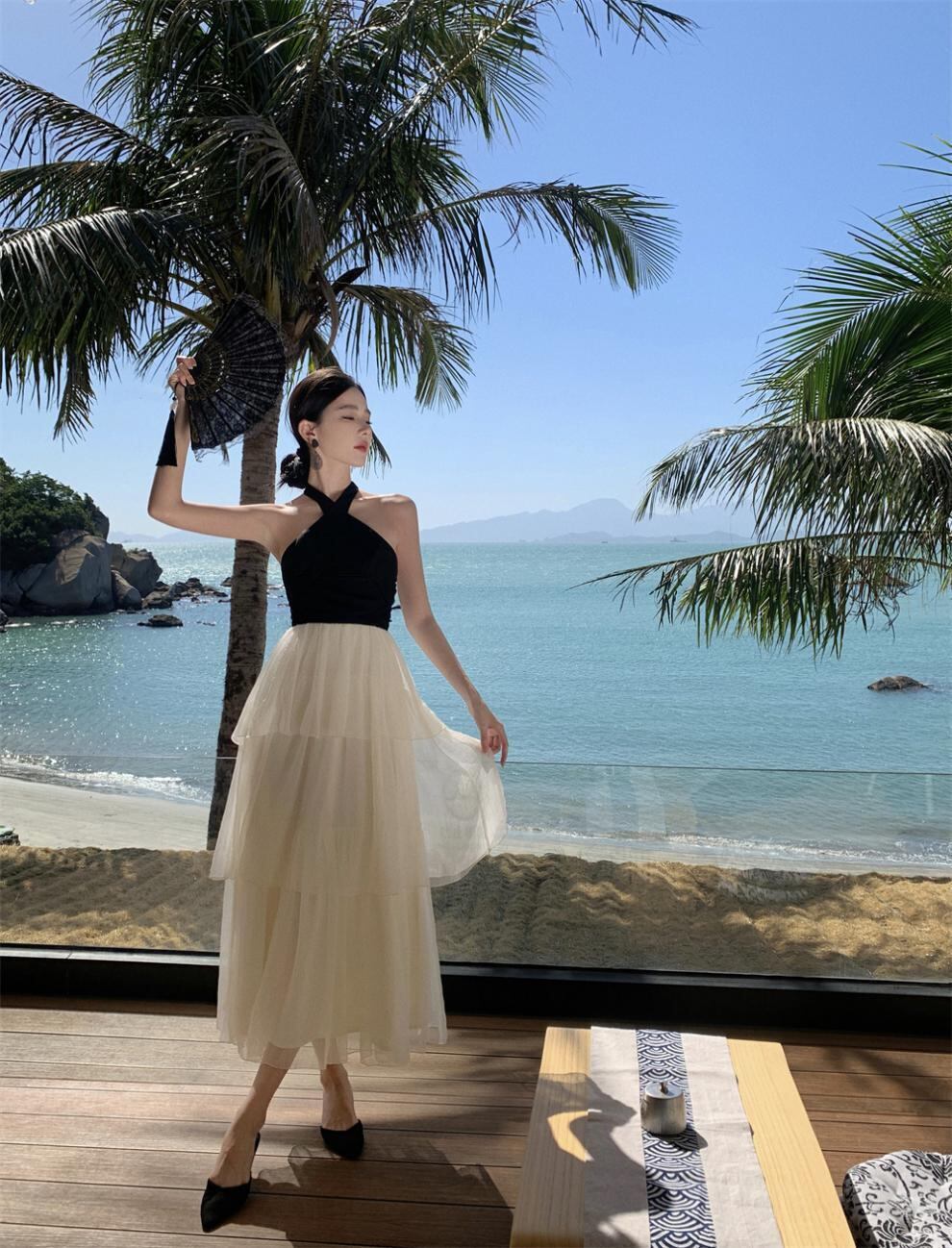 【dress】ホルターネックワンピース G20114