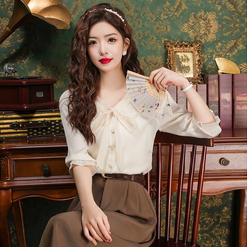 【tops】ドールカラーブラウスG21295