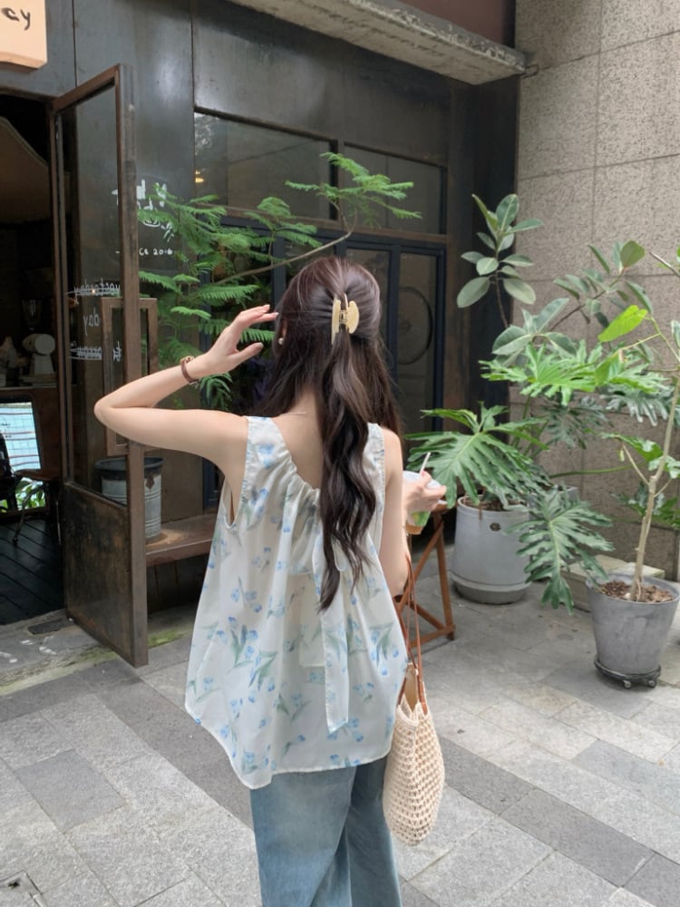 【tops】ノースリーブトップス　M25172