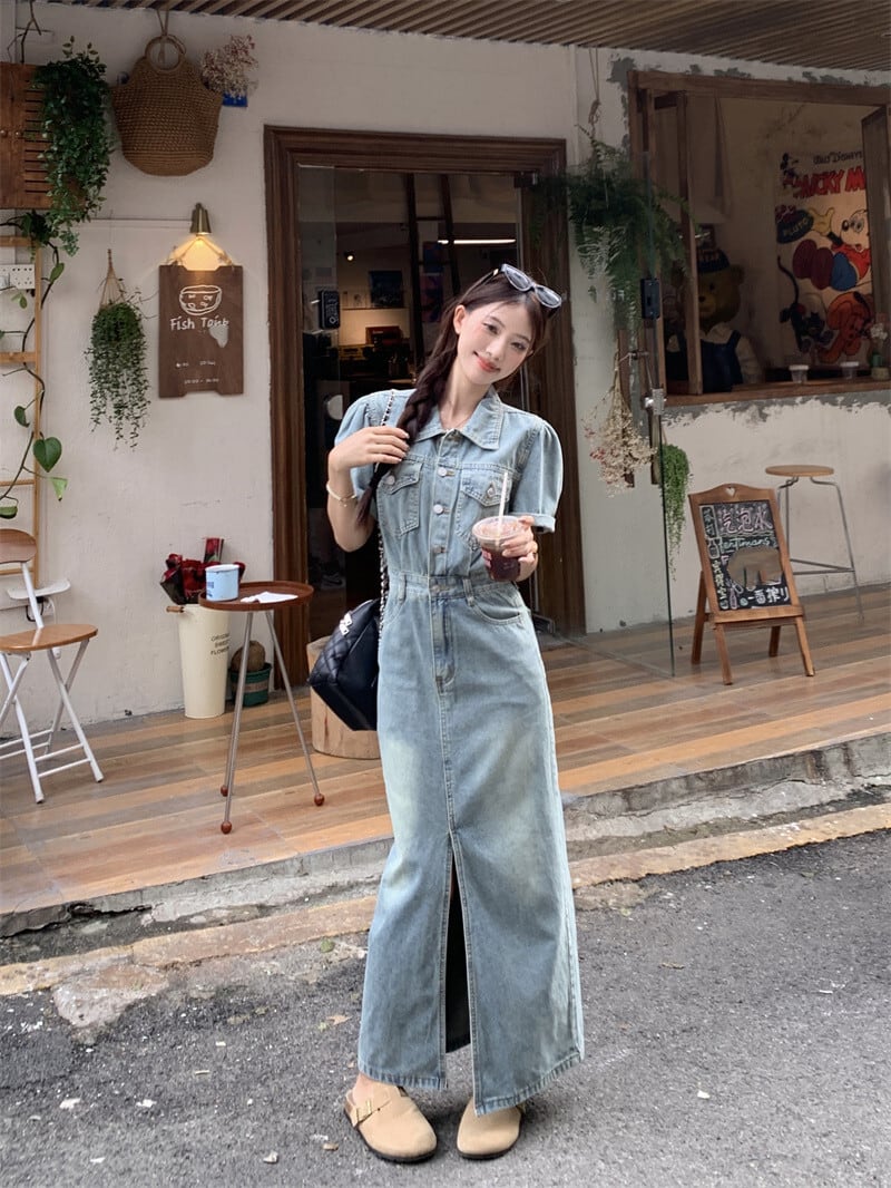 【dress】デニムワンピース　M24038