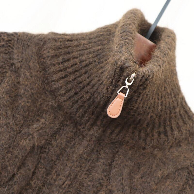 【outer】ファスナーニットカーデ　M27293