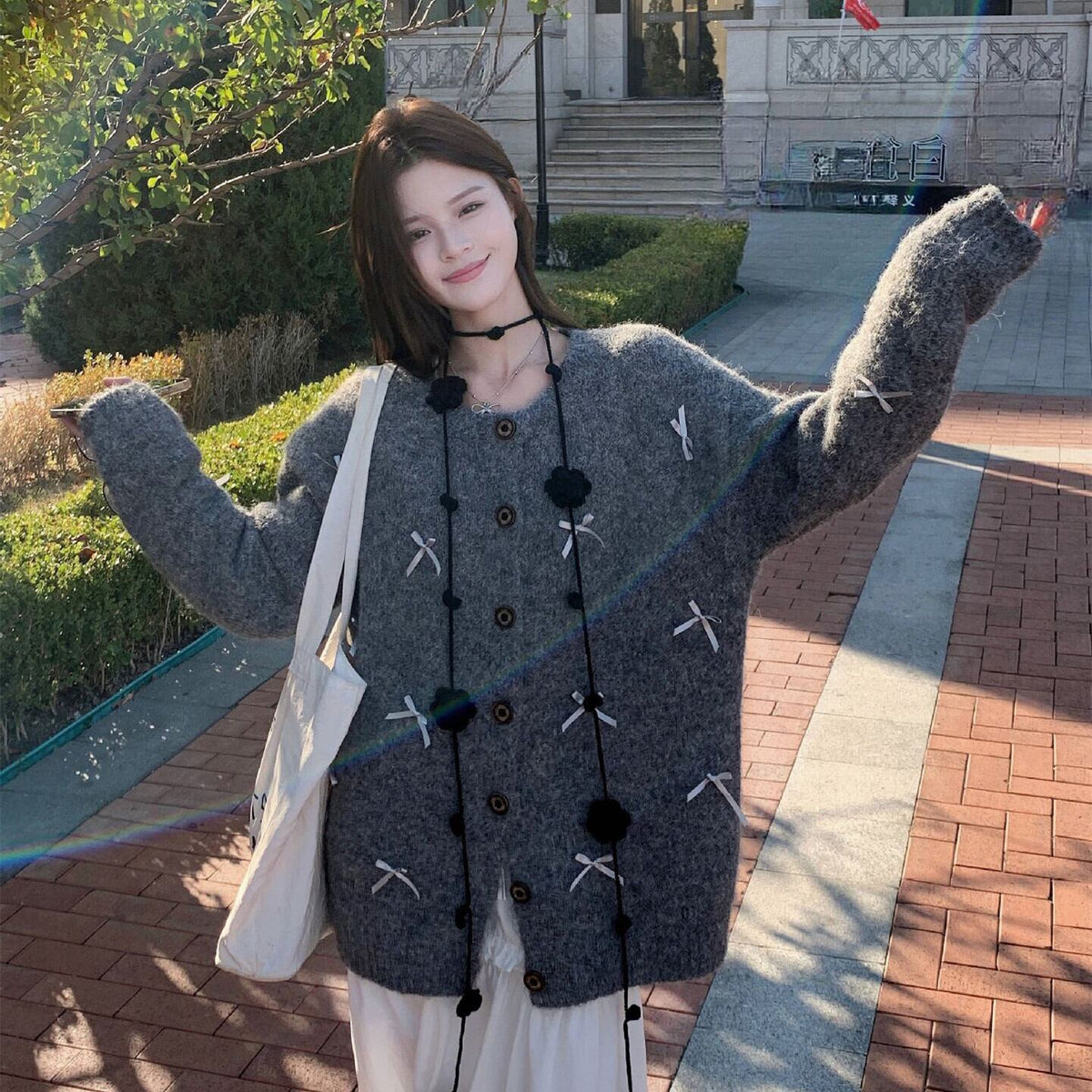 【outer】ニットカーデ　M27985