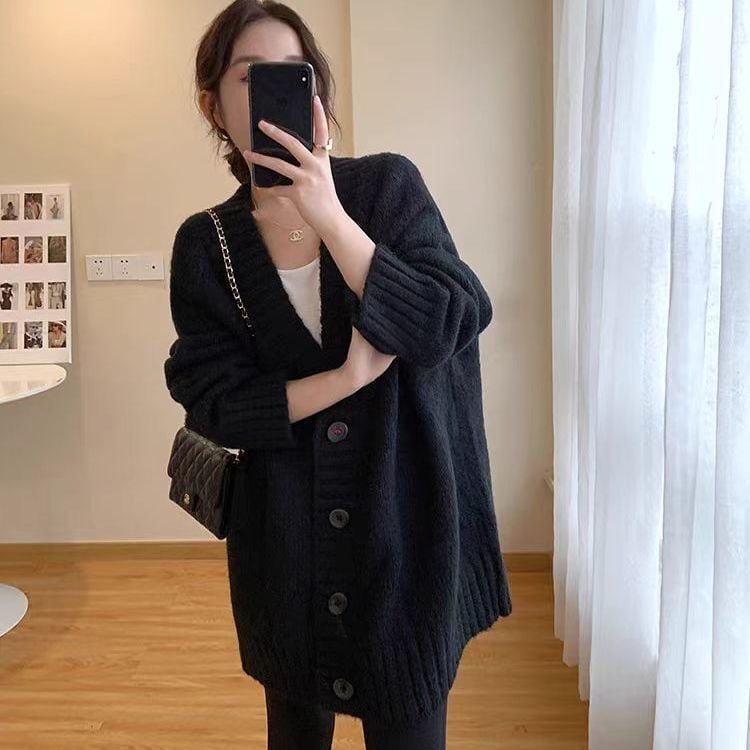 【outer】Vネックニットカーデ　M26309