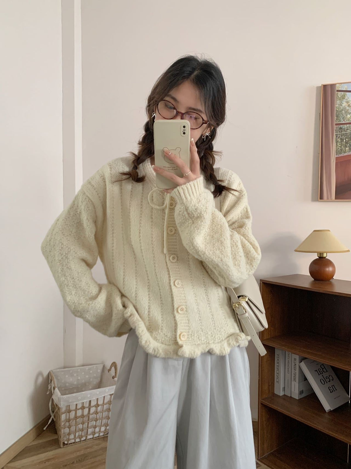 【outer】ニットカーデ　M26423