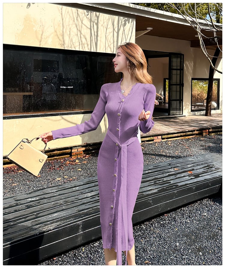 【dress】ニットワンピース　M25754