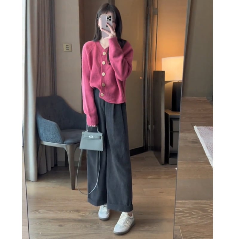 【outer】ニットカーデ　M25678