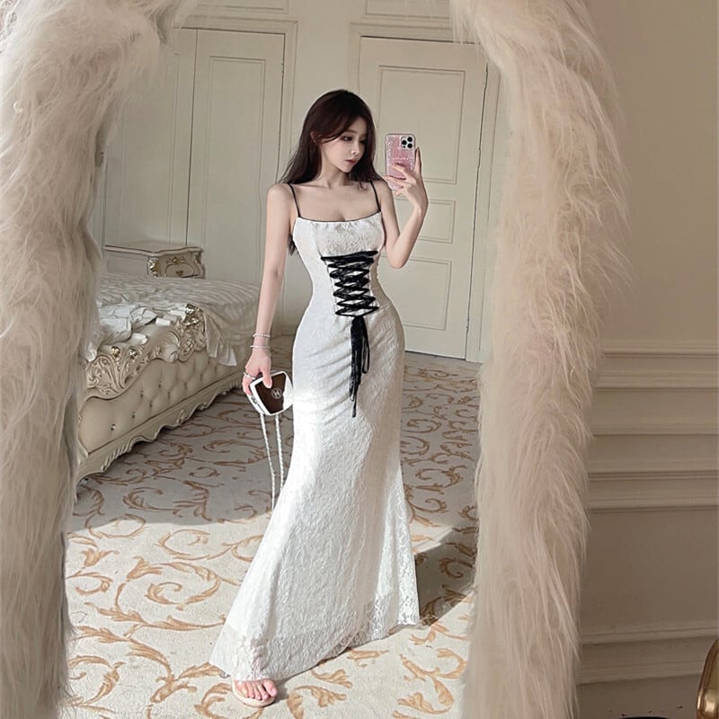 【dress】レースキャミワンピース　M24597