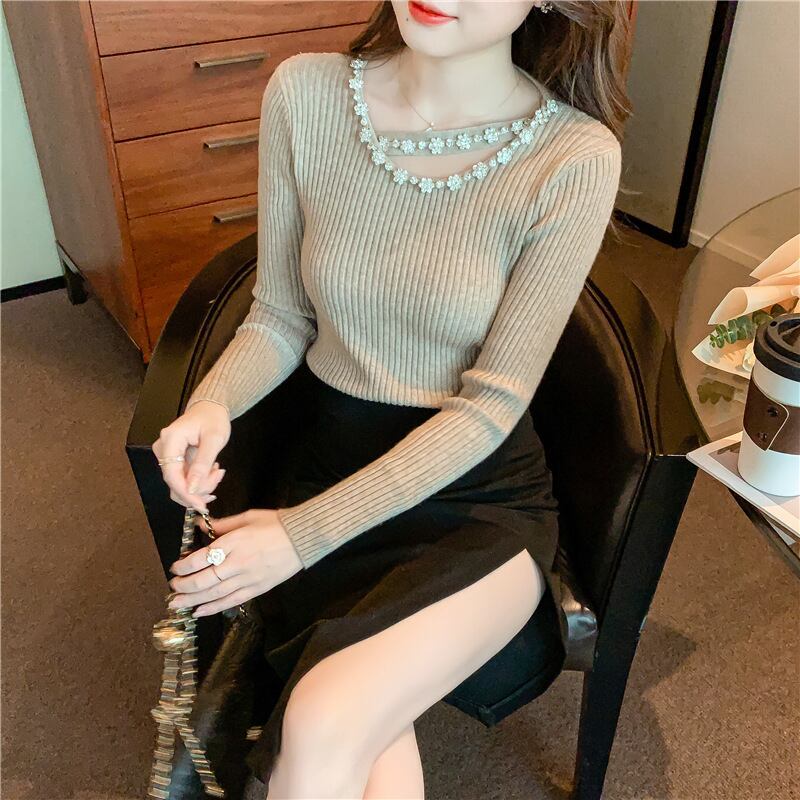 【tops】キラキラニットトップス　M19025
