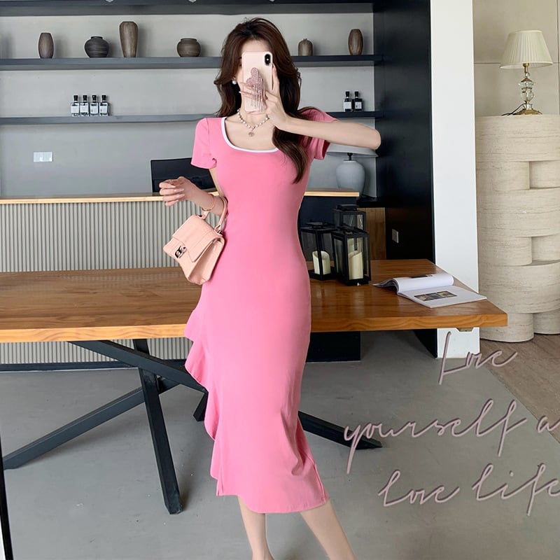 【dress】スリットワンピース　M25117
