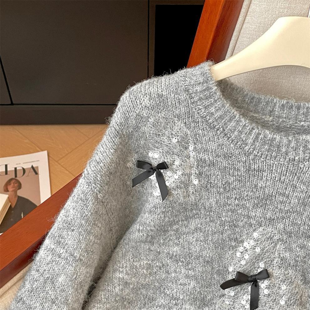 【tops】スパンコールニットセーター　M29291