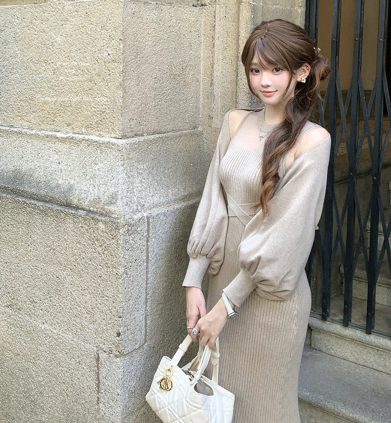 【set】4WAYシアードッキングワンピースセット N3462