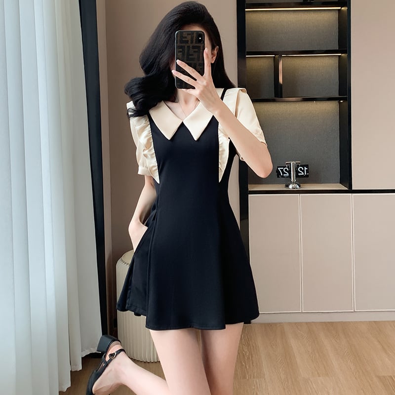 【set】ドールカラーワンピース+ショートパンツ２点セットG20671