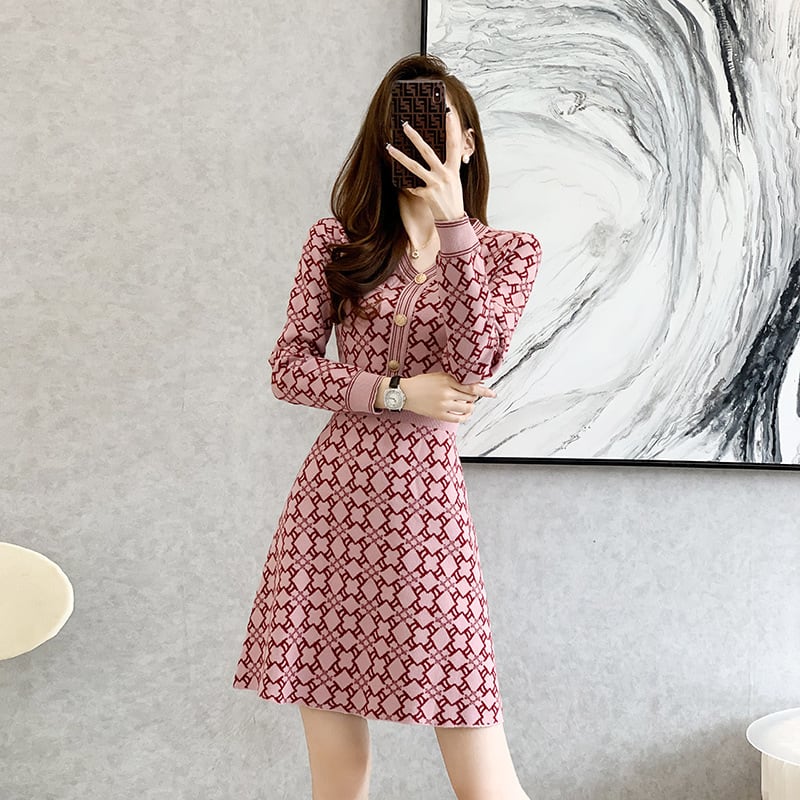 【dress】ニットワンピース　M25502