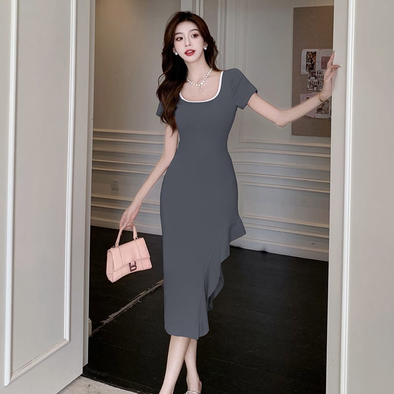 【dress】スリットワンピース　M25117