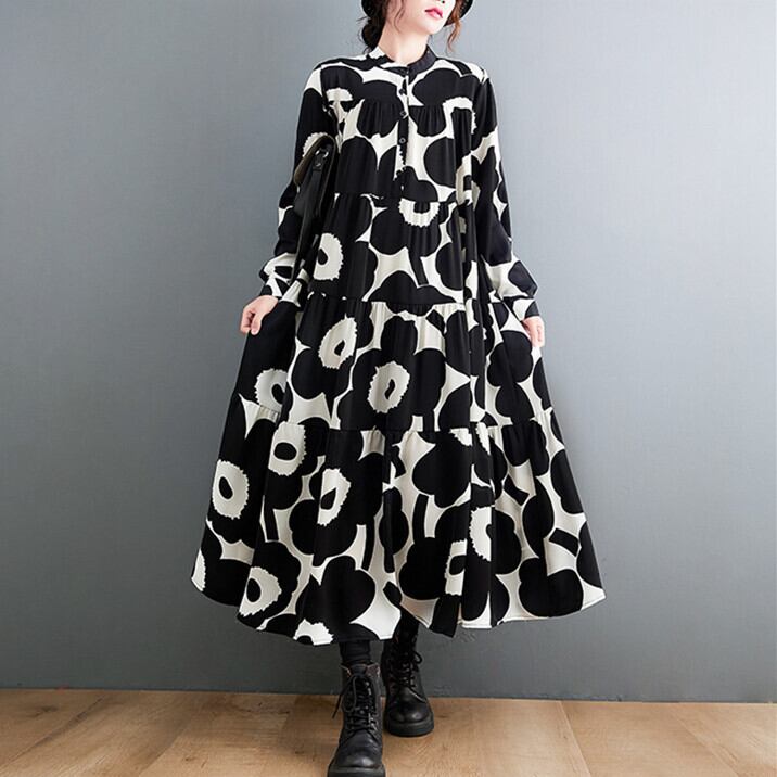 【dress】プリントカジュアルワンピース　M29331