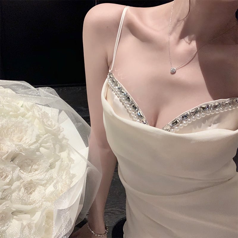 【dress】ビジューキャミワンピース　M24836