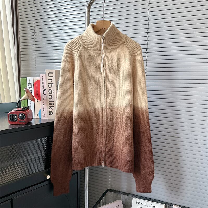 【outer】Wジップニットカーデ　M18981