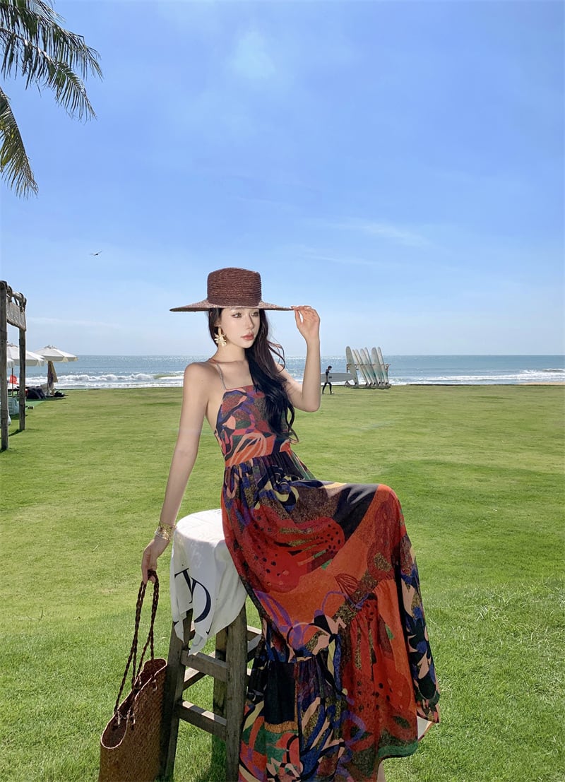 【dress】プリントキャミワンピース　M25211