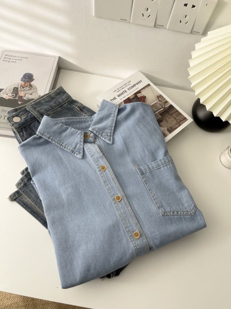 【tops】デニムシャツ　M29930