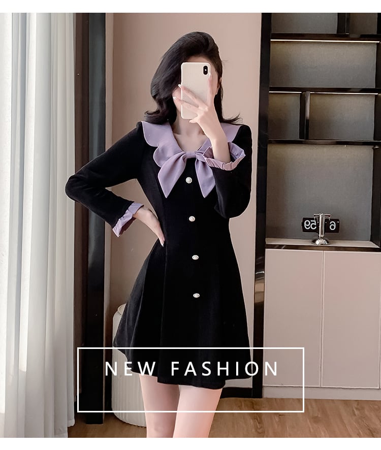 【dress】リボン付きデートワンピース　M28293