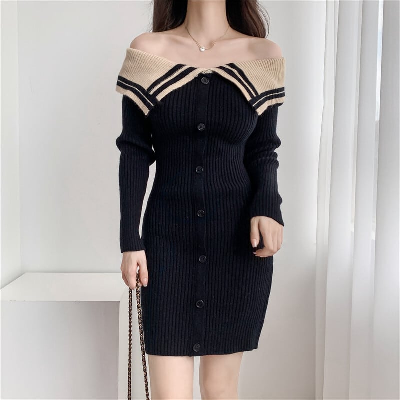 【dress】ニットワンピース　M25516