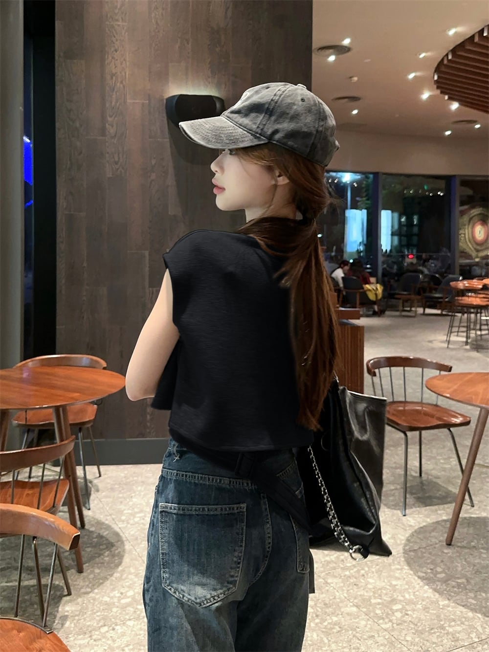 【tops】POLOネックTシャツ　M23916
