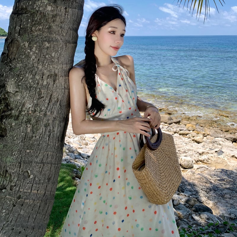 【dress】ホルターネックワンピース　M25231