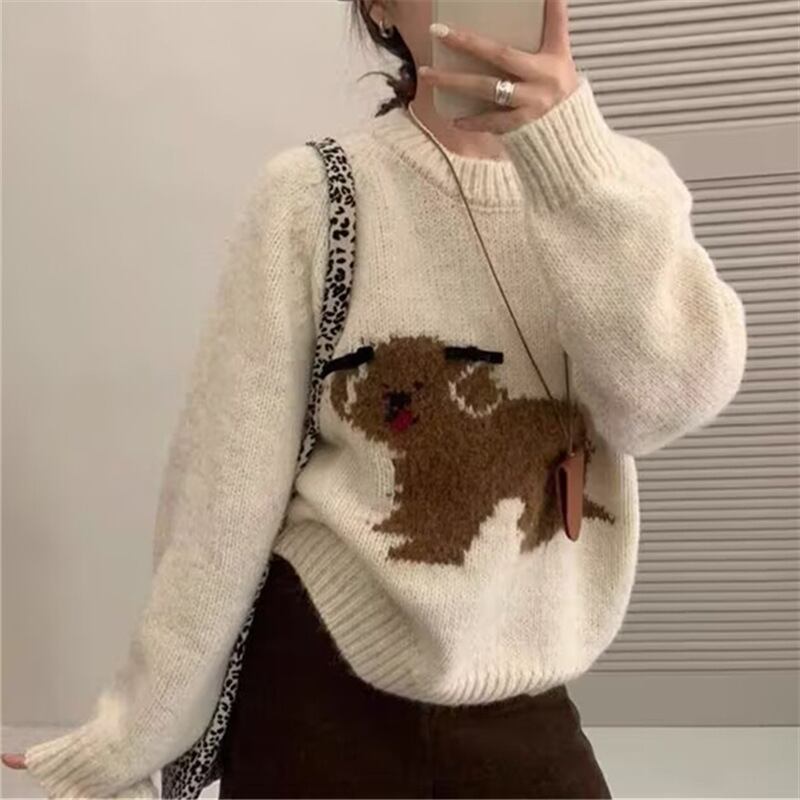 【tops】クルーネックニットセーター　M28911