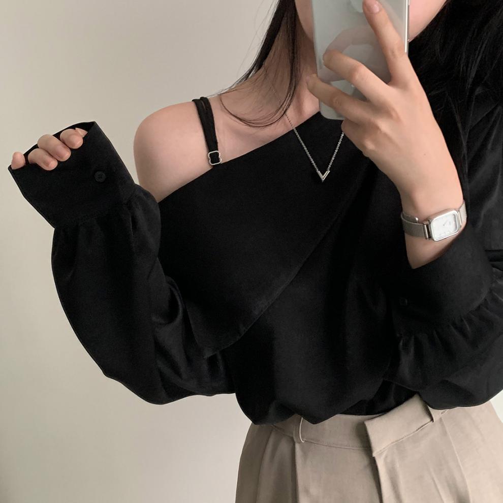 【tops】オフショルダートップス　M25763