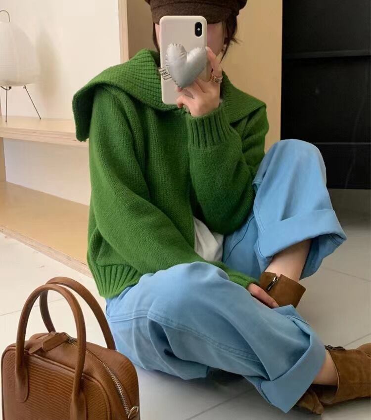 【outer】ファスナーニットカーデ　M27256