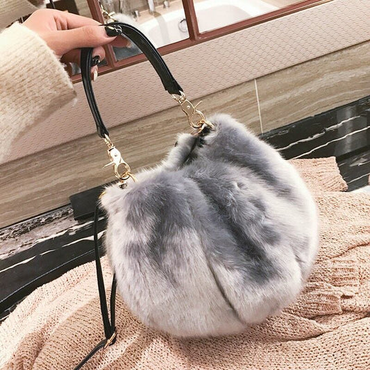 【小物】ファッション ふわふわ柔らかいバケツ型 G2588