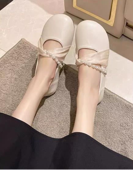 【shoes】ビーズフラットシューズF7474