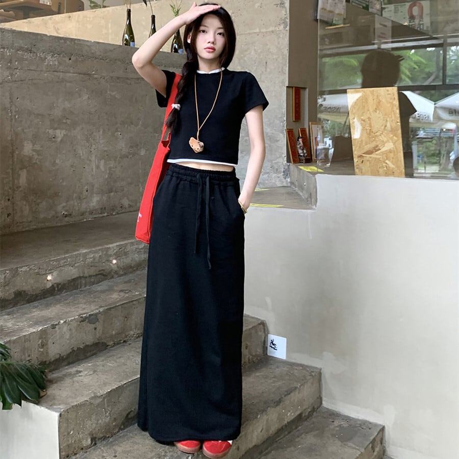 【set】Tシャツ×スカートセット　M24374