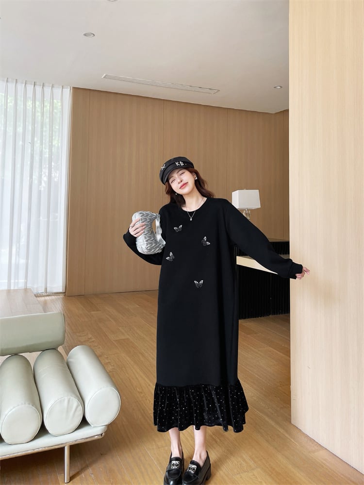 【dress】ビジューカジュアルワンピース　M28937