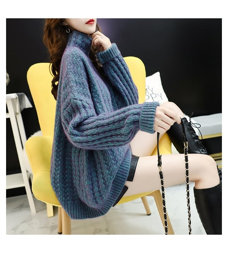 【tops】秋冬新作!韓国系着心地良いルーズ厚手合わせやすいゆったりセーター G3657